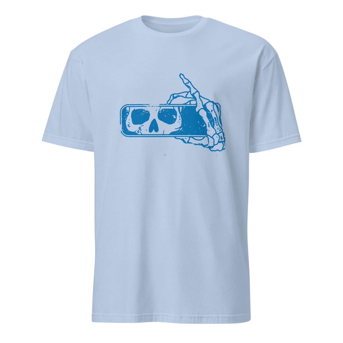 Don't Look Back Skull Rear View Mirror Art Vintage Tee Shirt T-Shirt