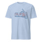 Don't Look Back Skull Rear View Mirror Art Vintage Tee Shirt T-Shirt
