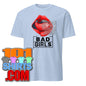 Bad Girl Kiss Kissing Lips Girls Women Cool Art Design Unisex T-Shirt - 101SHIRTS