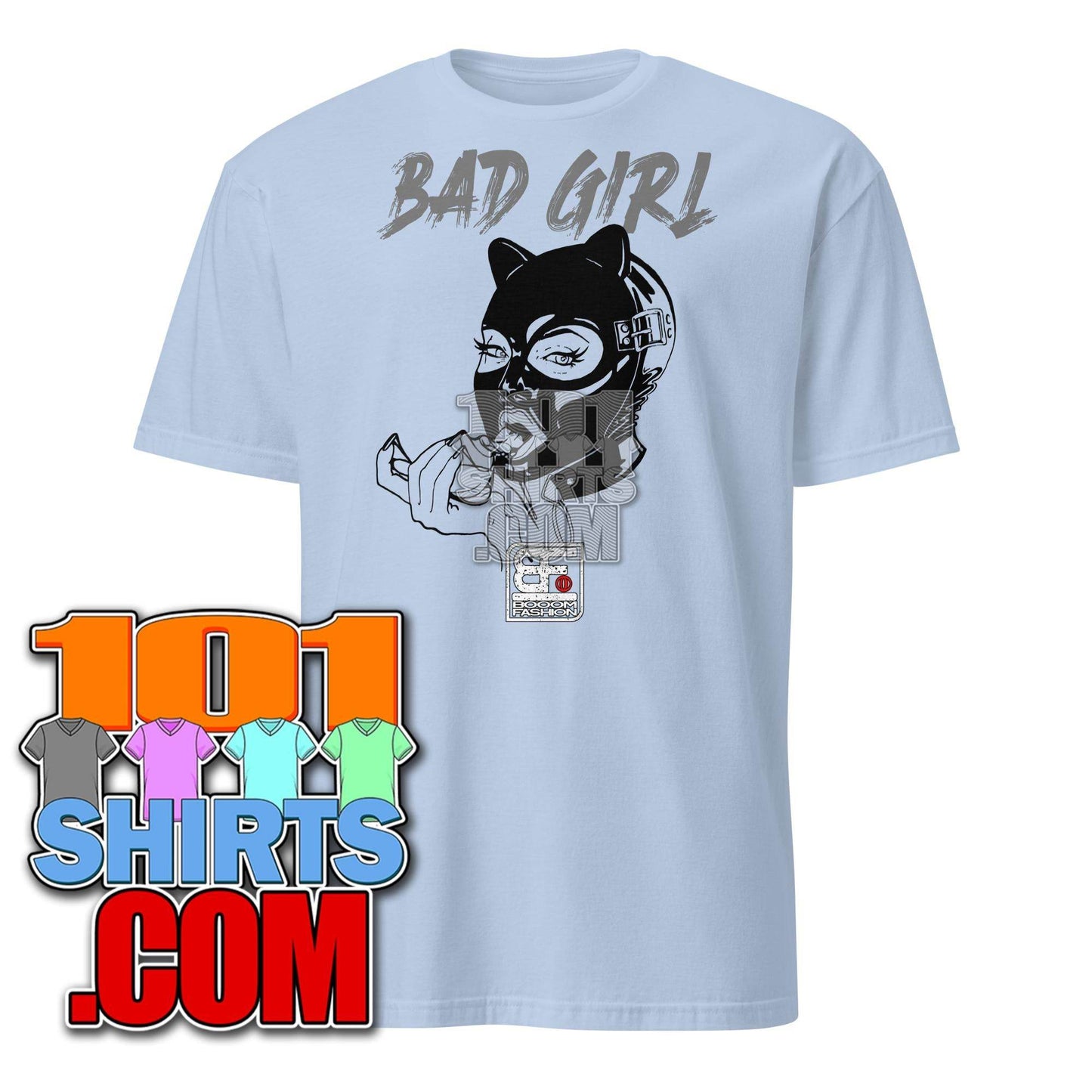Bad Girl with Rubber Mask Vintage BDSM Bondage Fetish Kinky Cool Art Design Booomfashion Unisex T-Shirt - 101SHIRTS