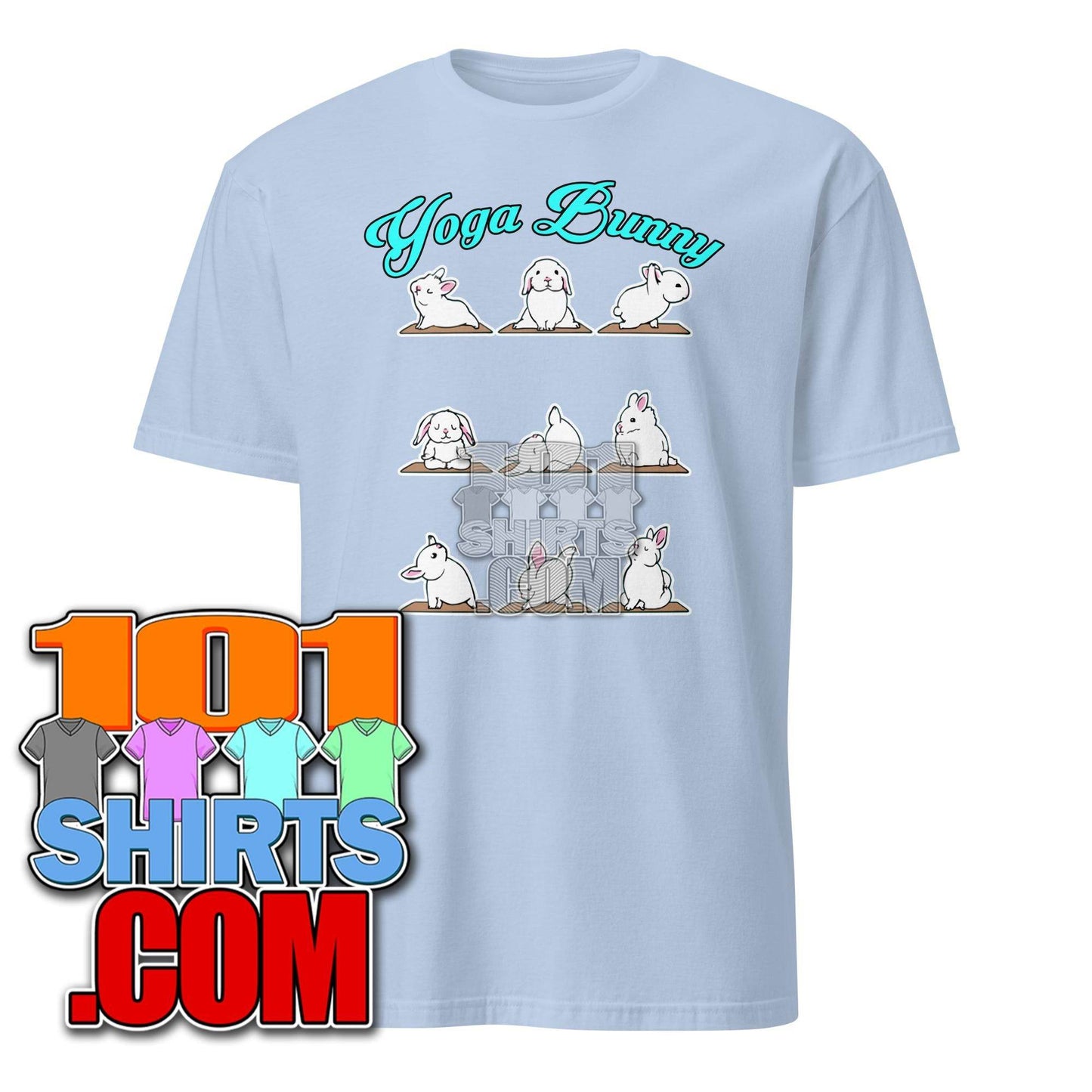 Bunny Yoga T-Shirt Funny Rabbits In Yoga Poses Sports Tee T-Shirt - 101SHIRTS