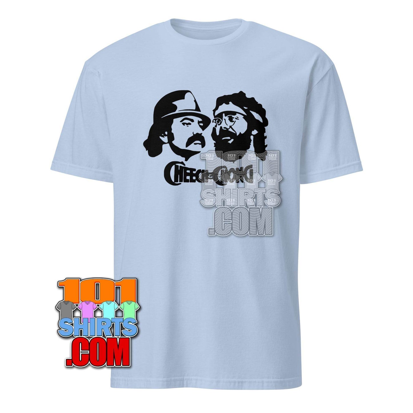 Cheech & Chong Movie Duo Iconic Stencil T-Shirt – Get Up in Smoke Style! Tee - 101SHIRTS