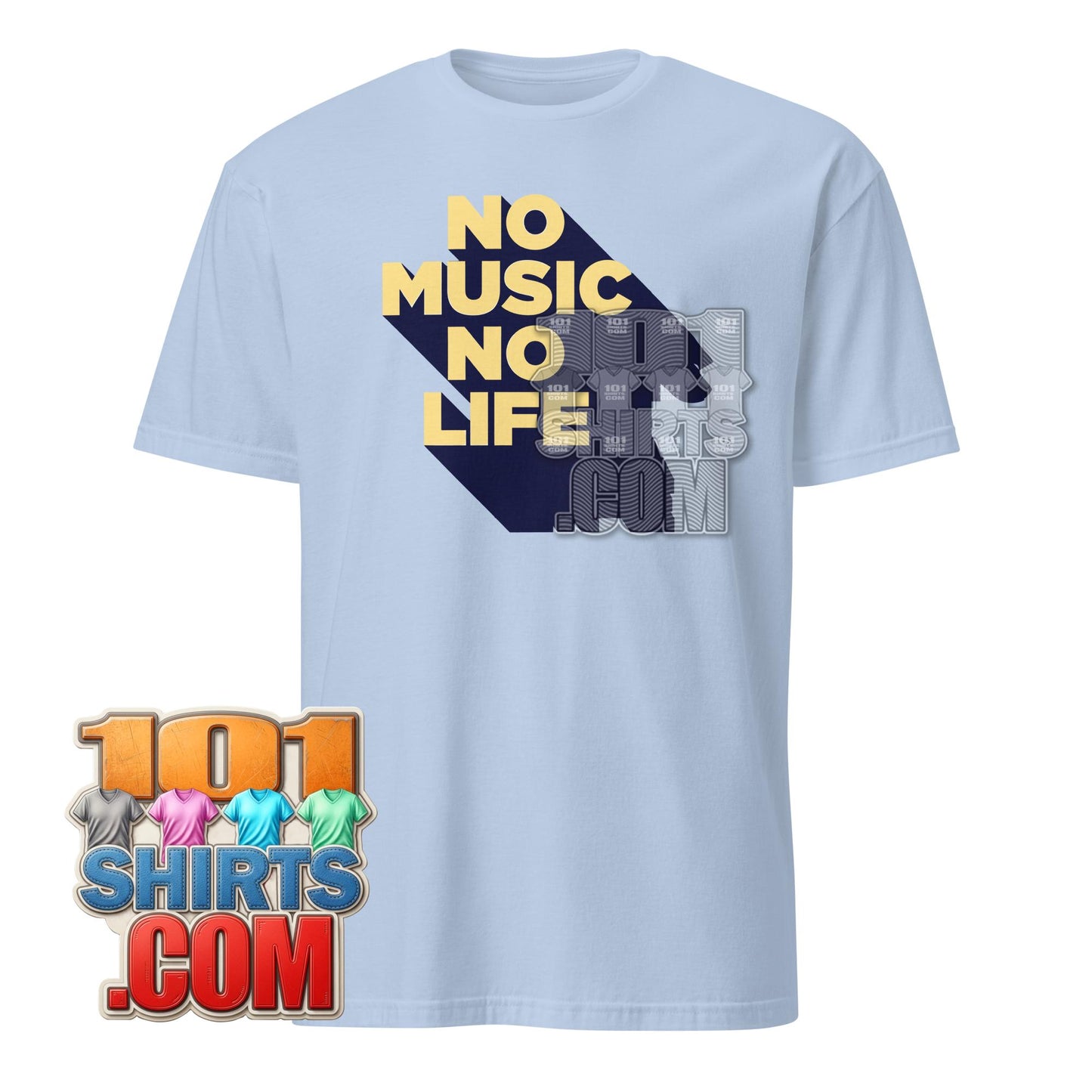 No Music No Life T-Shirt Retro Vintage Music Lover Graphic Tee