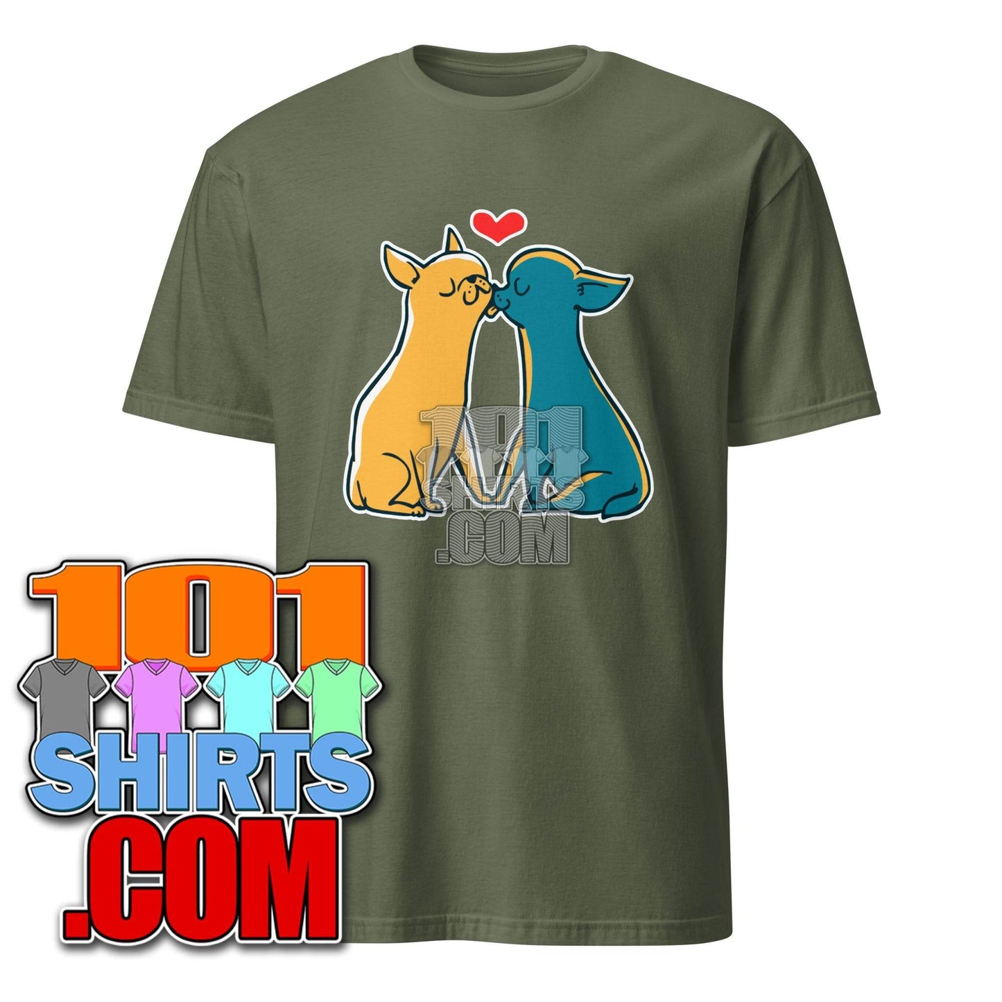 Chihuahua Kisses - Cute Dog Love T-Shirt - 101SHIRTS