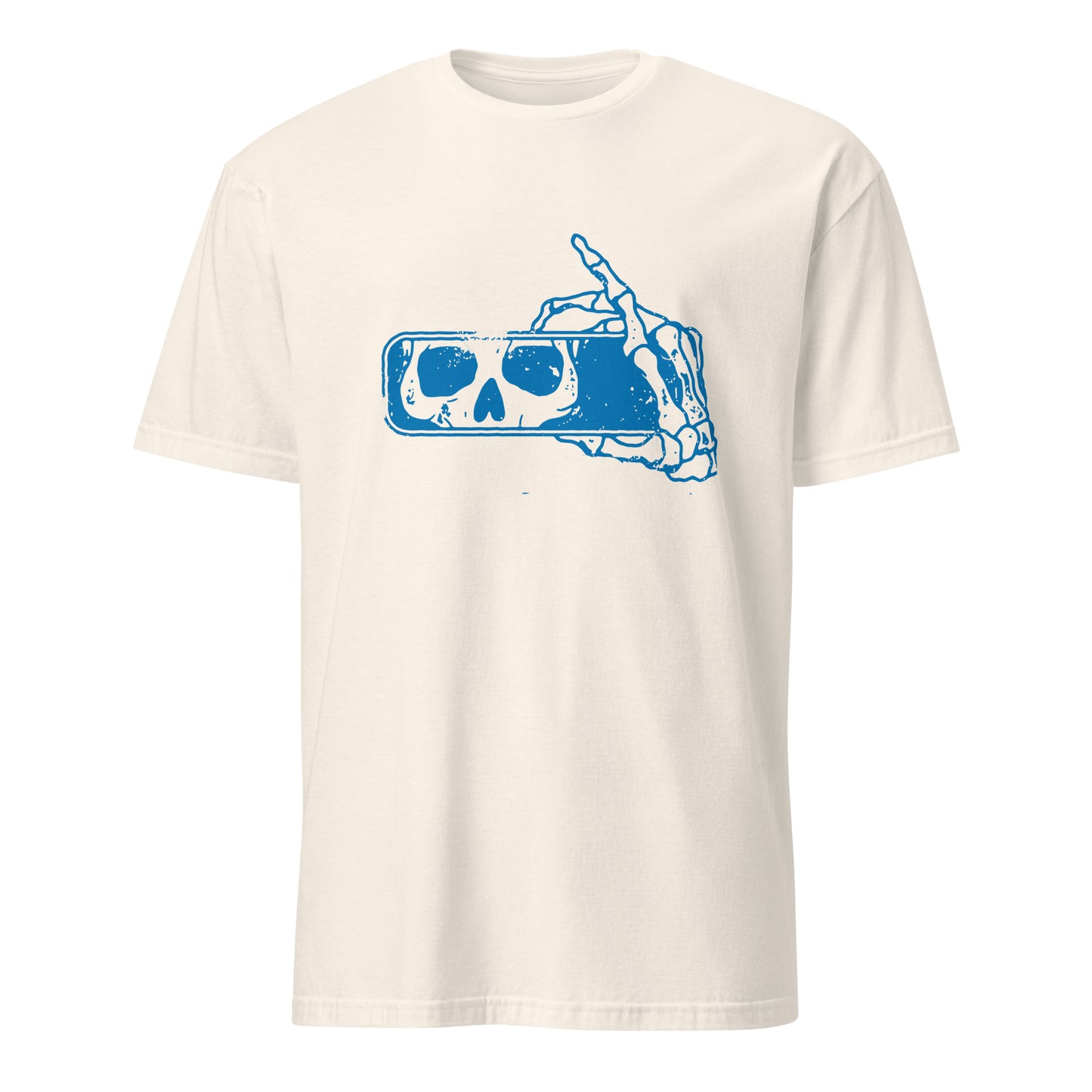 Don't Look Back Skull Rear View Mirror Art Vintage Tee Shirt T-Shirt