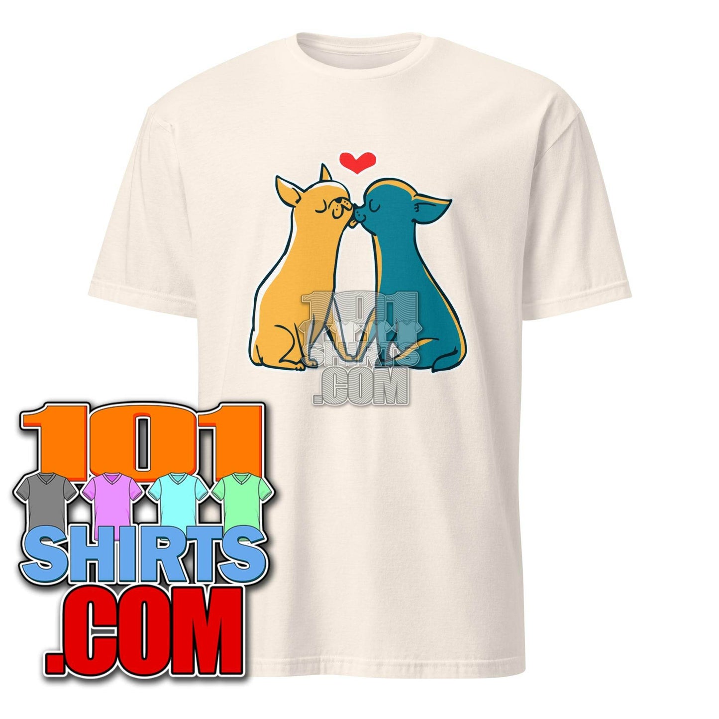 Chihuahua Kisses - Cute Dog Love T-Shirt - 101SHIRTS