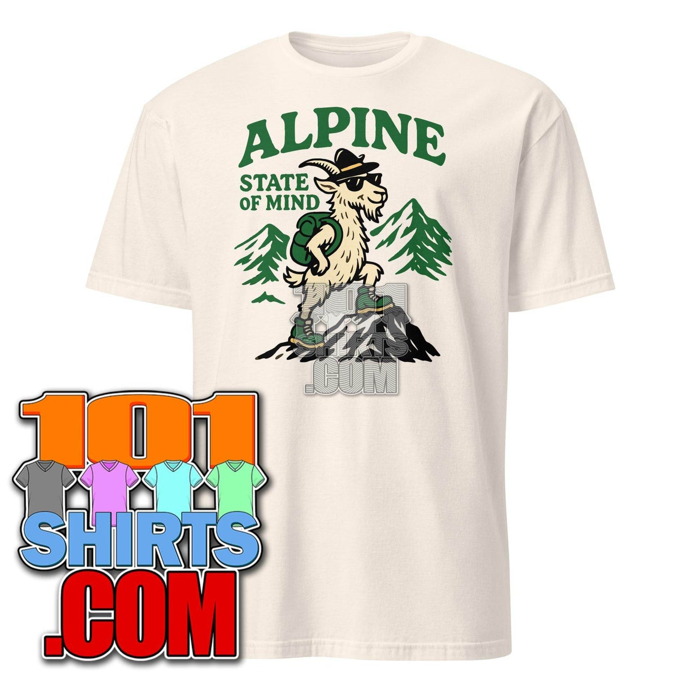 Alpine State Of Mind Tee Funny Hiking Outside Hiker T-Shirt - 101SHIRTS
