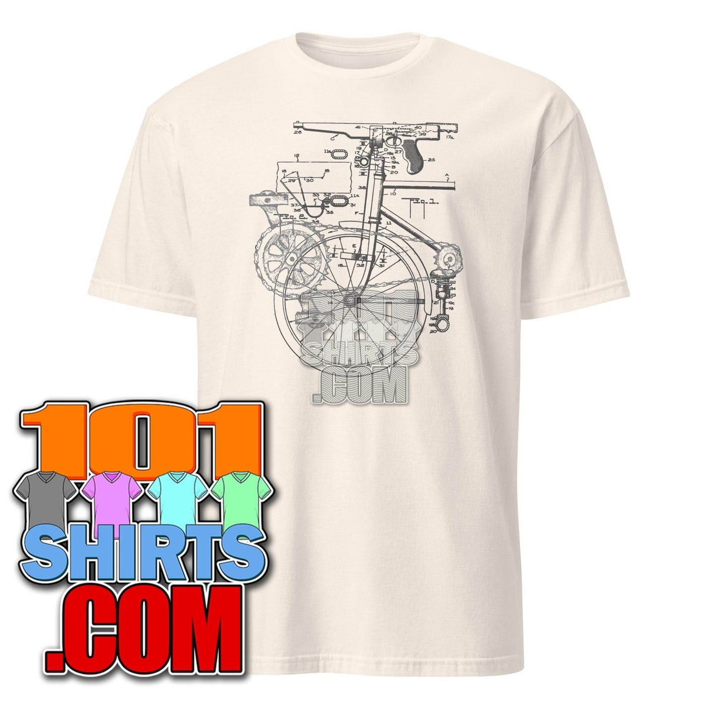 Bicycle gearbox diagram blueprint T-Shirt - 101SHIRTS
