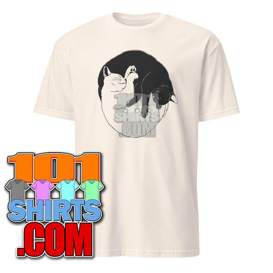 Cat Yin Yang Peace Loving Interconnected Cats Lovers Gift Idea T-Shirt - 101SHIRTS