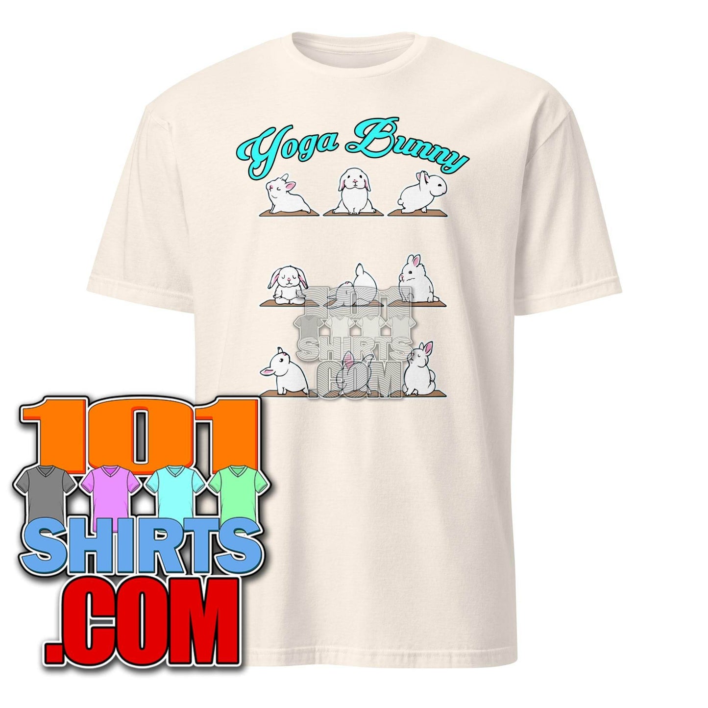 Bunny Yoga T-Shirt Funny Rabbits In Yoga Poses Sports Tee T-Shirt - 101SHIRTS