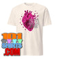 Broken Red Crystal Heart Love T-Shirt - Unique Geometric Love Design Art Tee - 101SHIRTS