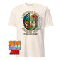 American Made with Mexican Parts Lucha Libre Mask T-Shirt - Patriotic USA Mexico Wrestling Tee - 101SHIRTS
