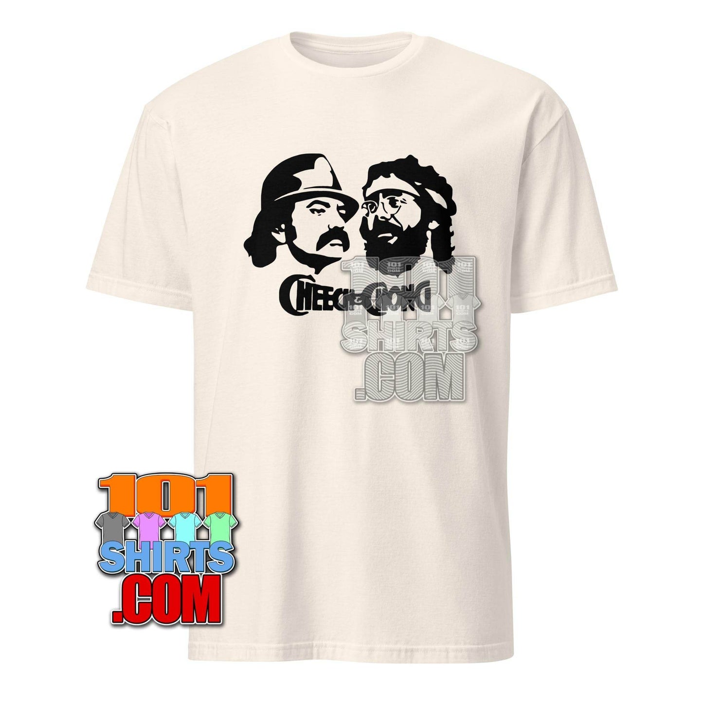 Cheech & Chong Movie Duo Iconic Stencil T-Shirt – Get Up in Smoke Style! Tee - 101SHIRTS