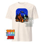 Bigfoot & Alien Campfire T-Shirt – Where Cryptozoology Meets the Cosmos! Tee - 101SHIRTS