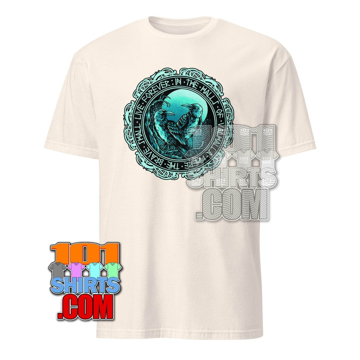 Valhalla Ravens T-Shirt | Viking & Norse Mythology Tee | Odin's Ravens Huginn & Muninn Design | Gift for Pagan & Celtic Fans - 101SHIRTS