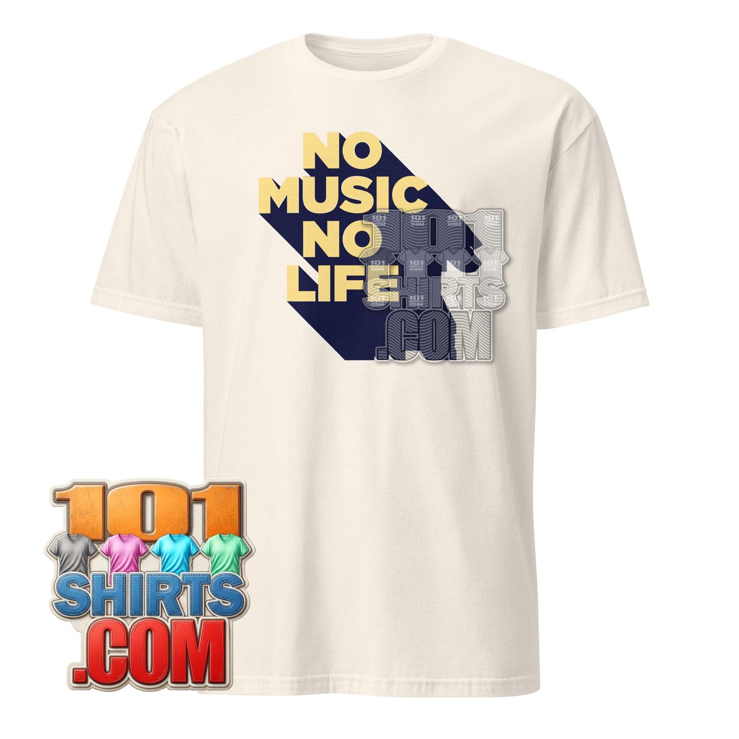 No Music No Life T-Shirt Retro Vintage Music Lover Graphic Tee
