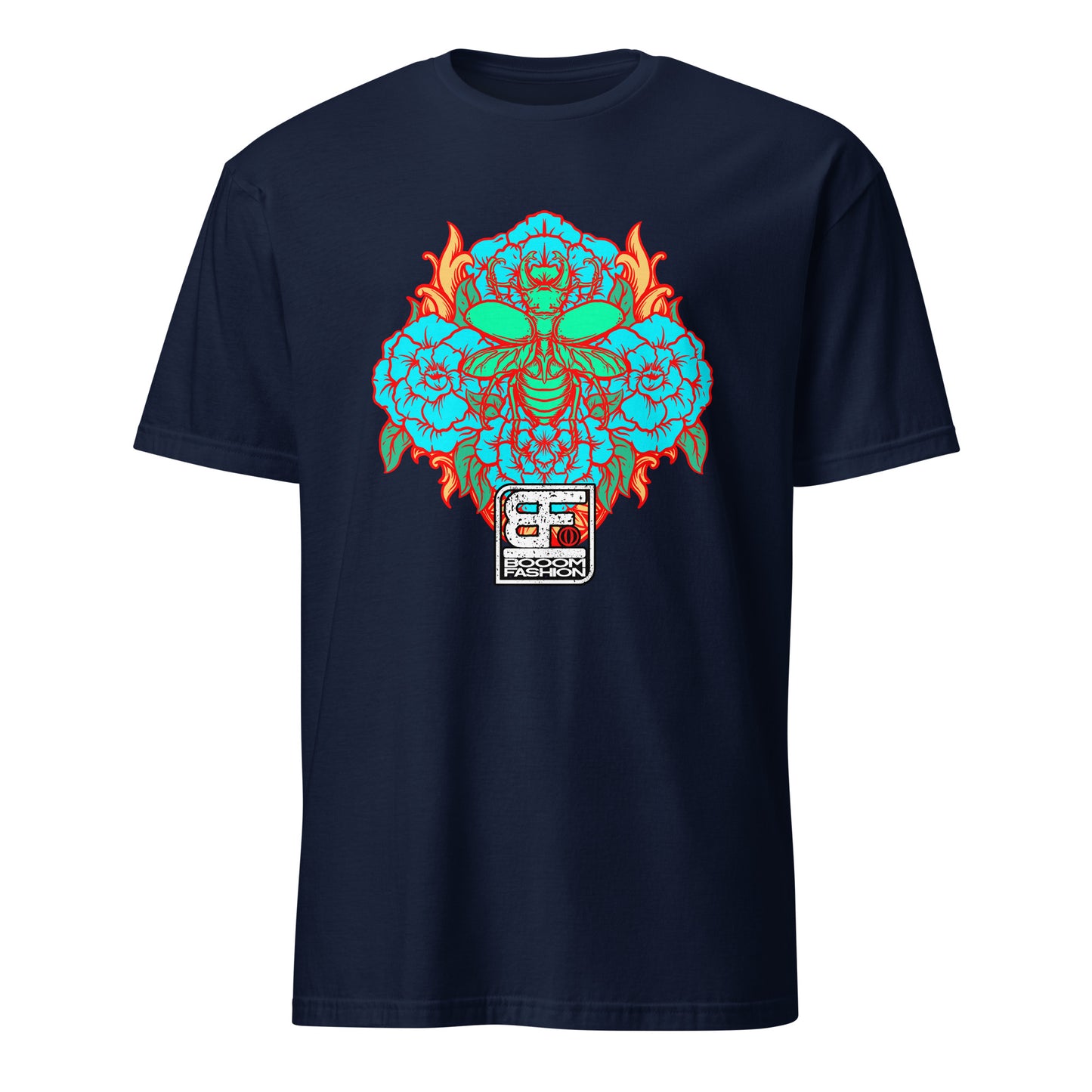Beetle Bug Insect Flowers Roses Fire Art Design Booomfashion Unisex T-Shirt