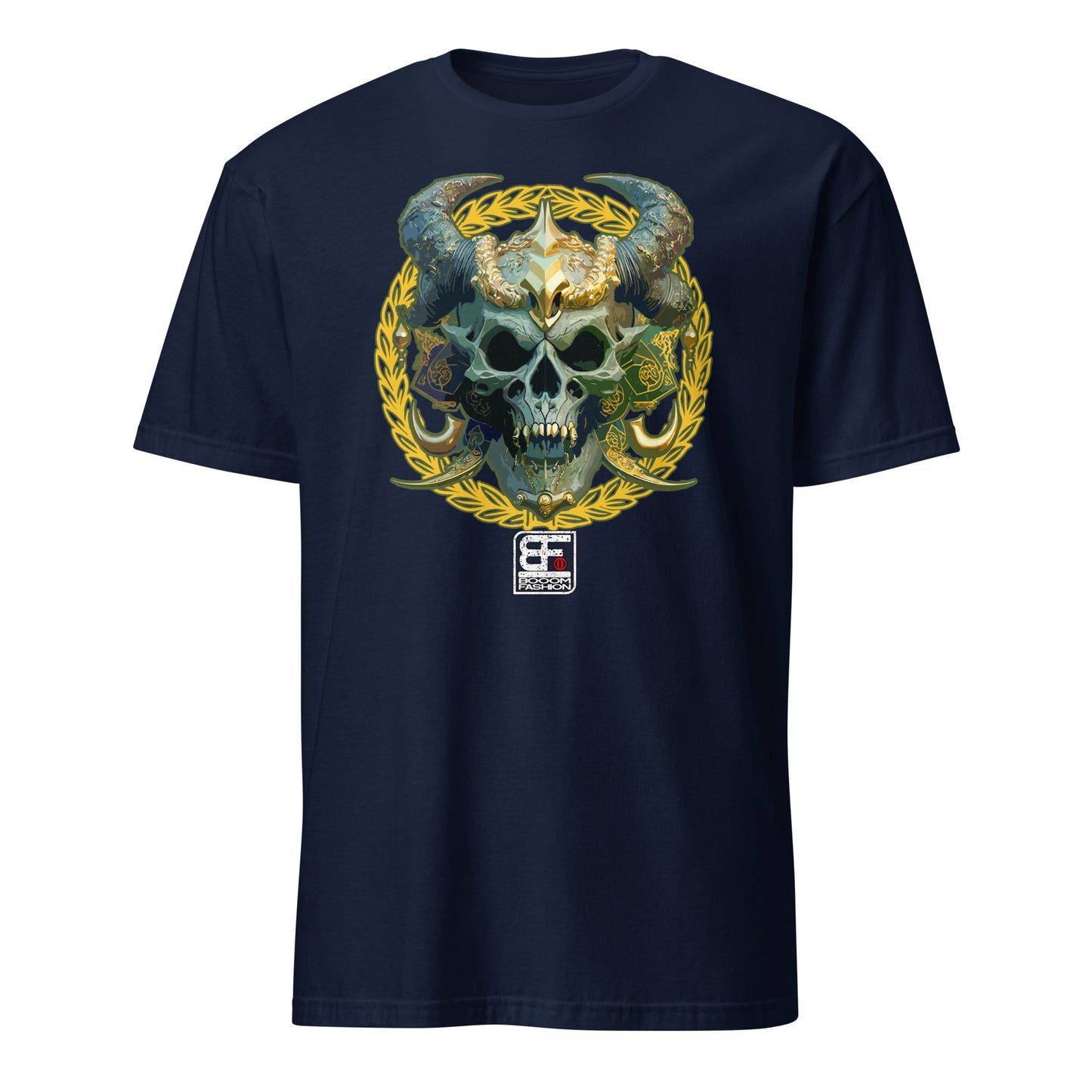 Baroque Demon Viking Skull Art Design Booomfashion Unisex T-Shirt