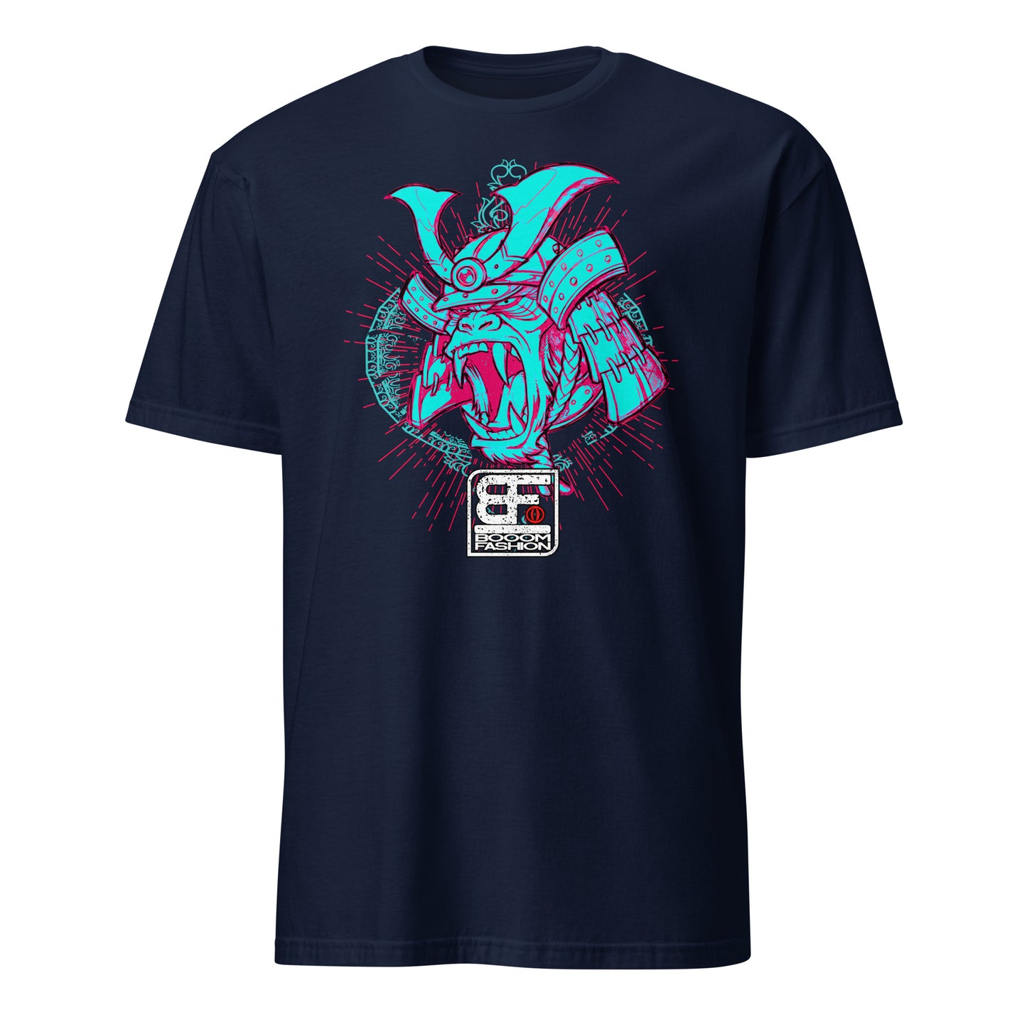 Japanese Soldier Helmet Angry Gorilla Art Design Booomfashion Unisex T-Shirt