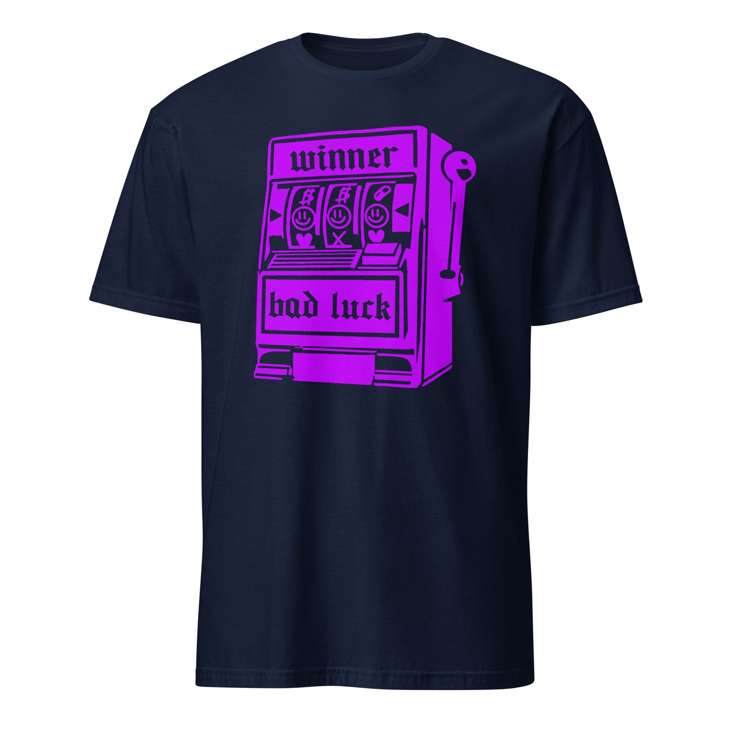 Lucky Slot Machine Winner Bad Luck Numbers Jackpot Casino Night Roulette Las Vegas Vintage T-ShirtT-Shirt
