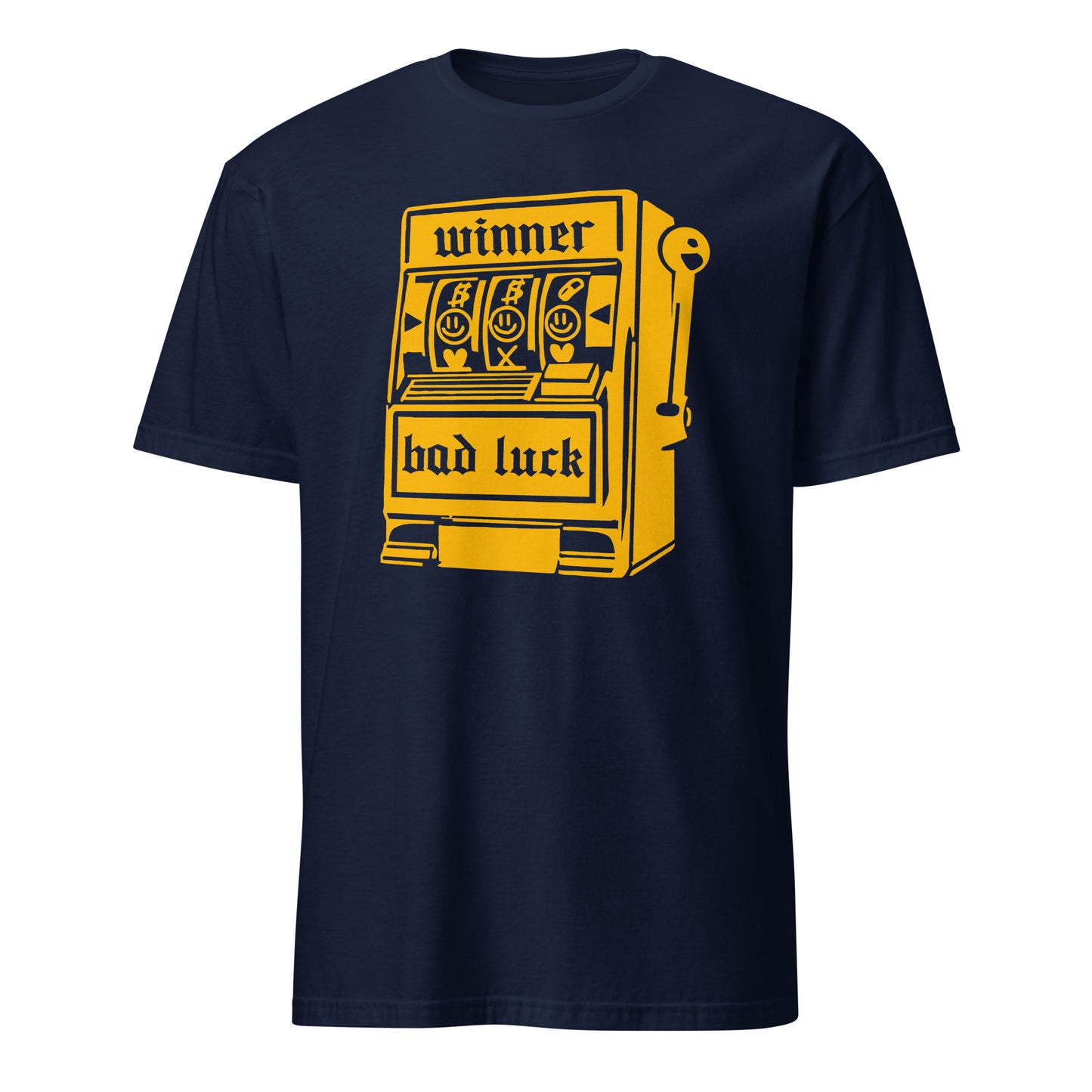 Lucky Slot Machine Winner Bad Luck Numbers Jackpot Casino Night Roulette Las Vegas Vintage T-Shirt
