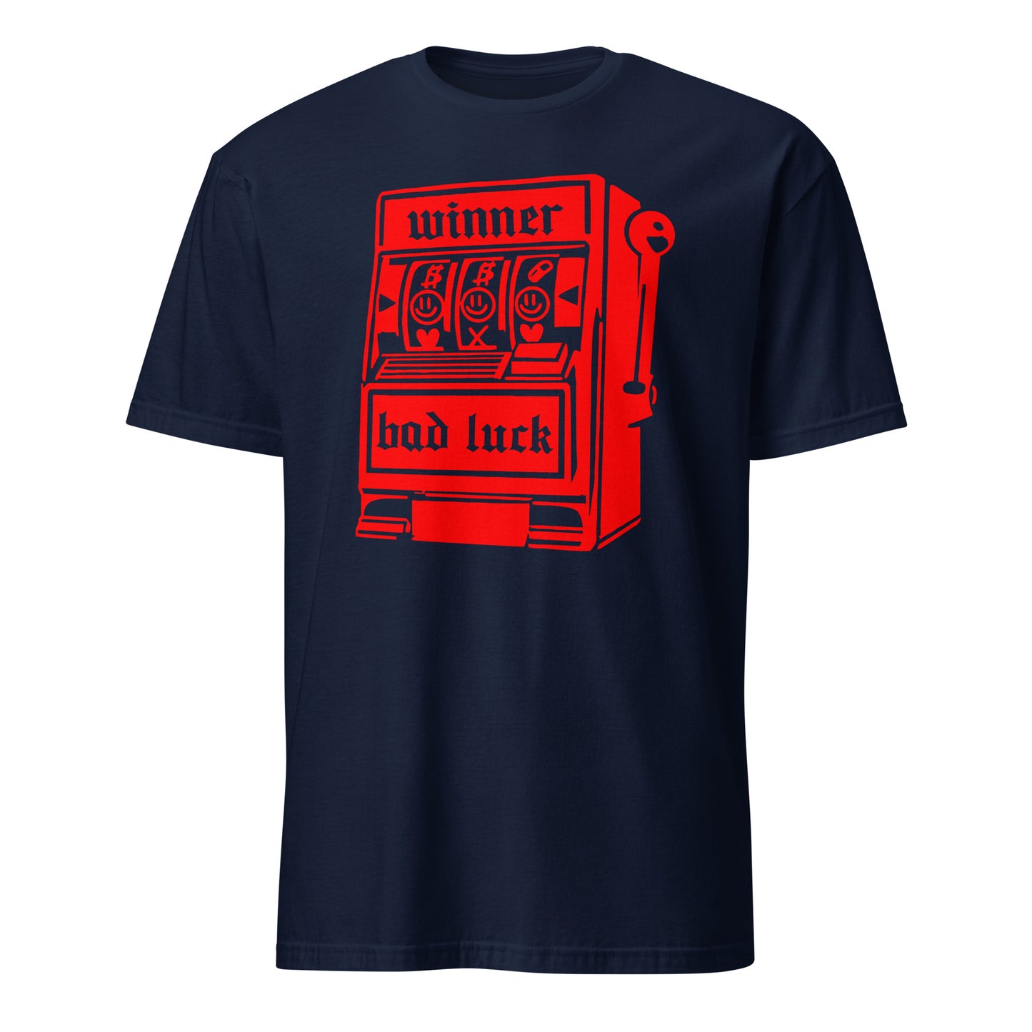 Lucky Slot Machine Winner Bad Luck Numbers Jackpot Casino Night Roulette Las Vegas Vintage T-Shirt