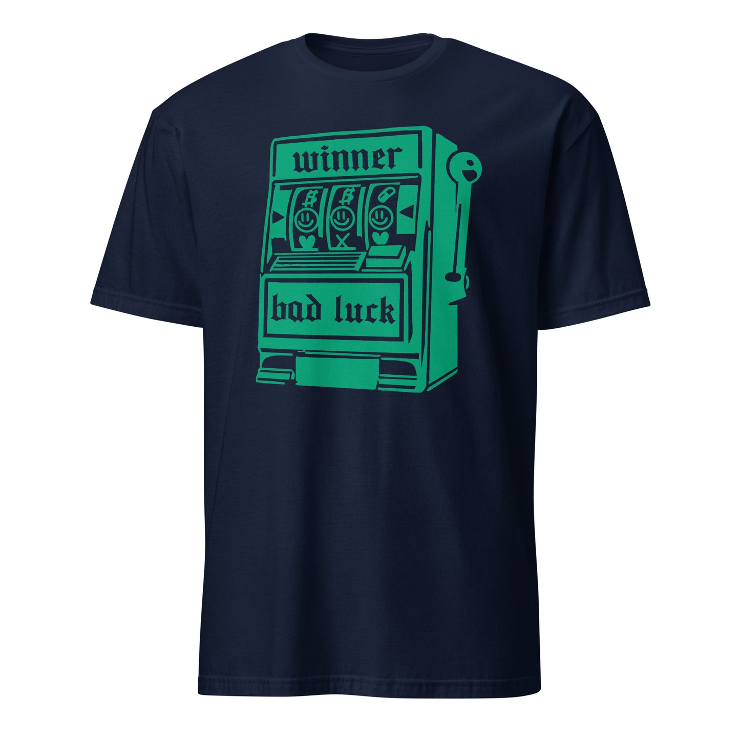 Lucky Slot Machine Winner Bad Luck Numbers Jackpot Casino Night Roulette Las Vegas Vintage T-Shirt