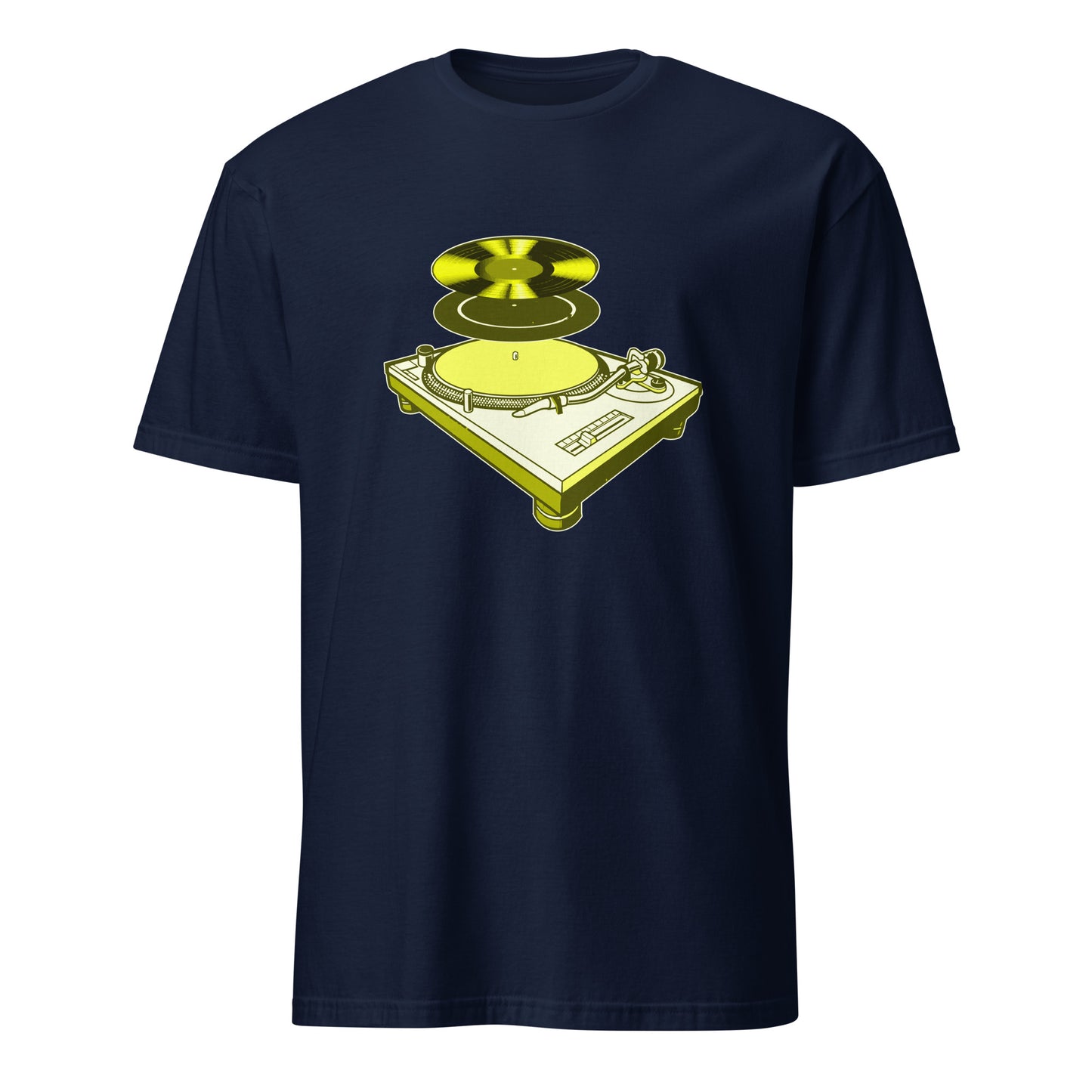 Turntable Dj Music Vinyl LP Design Print Art T-Shirt - 101 Shirt com