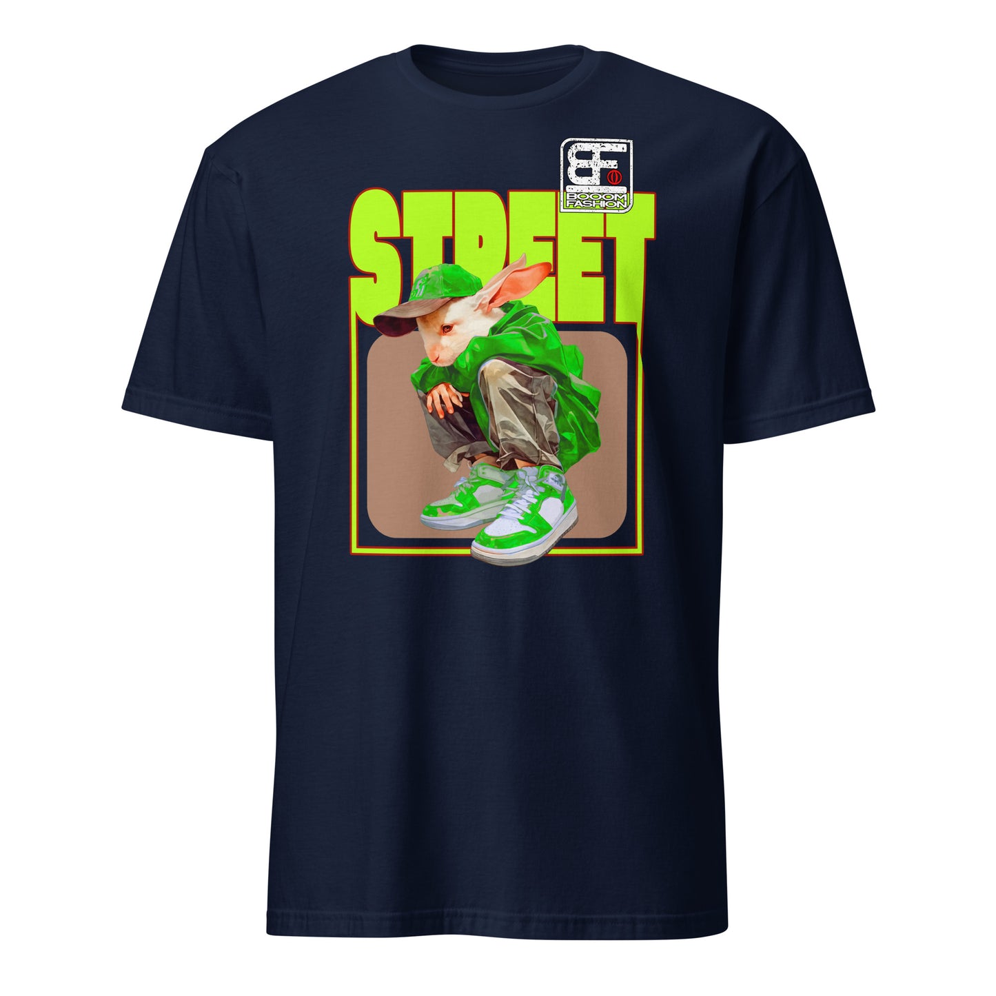 White Bunny Person Hybrid Streetweare White Bunny Human Body Art Design Booomfashion Unisex T-Shirt