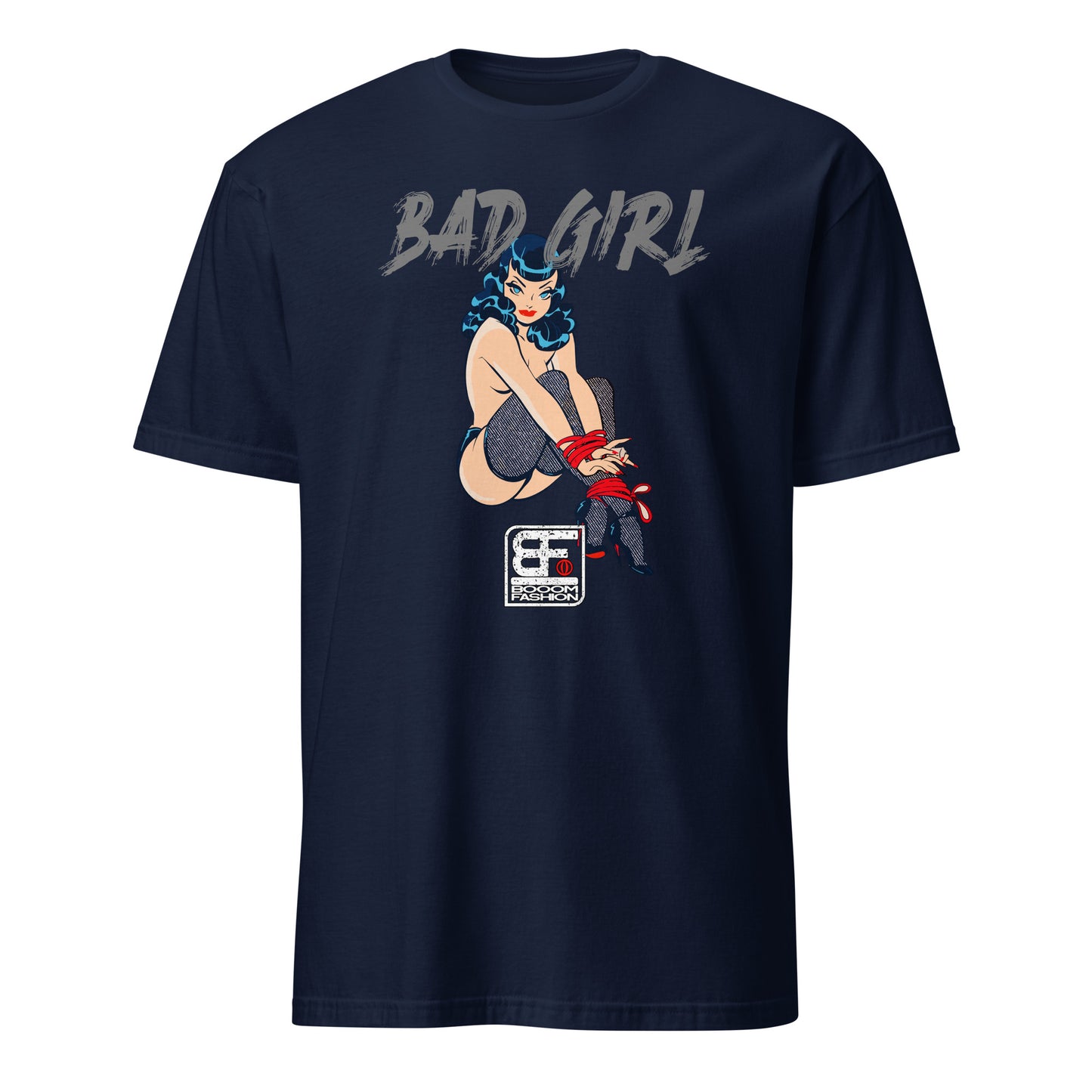 Bad Girl Pin Up Girl Vintage BDSM Bondage Fetish Kinky Cool Art Design Booomfashion Unisex T-Shirt