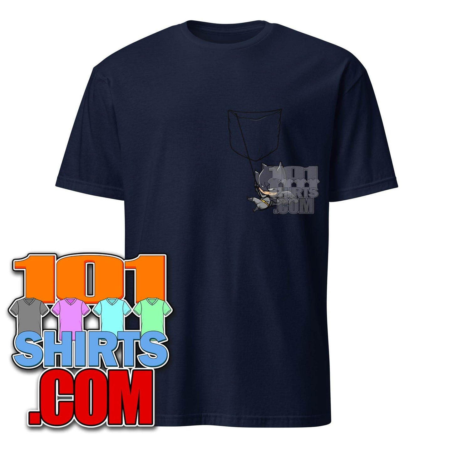 Cute Baby Batman Pocket Funny T-Shirt - 101SHIRTS