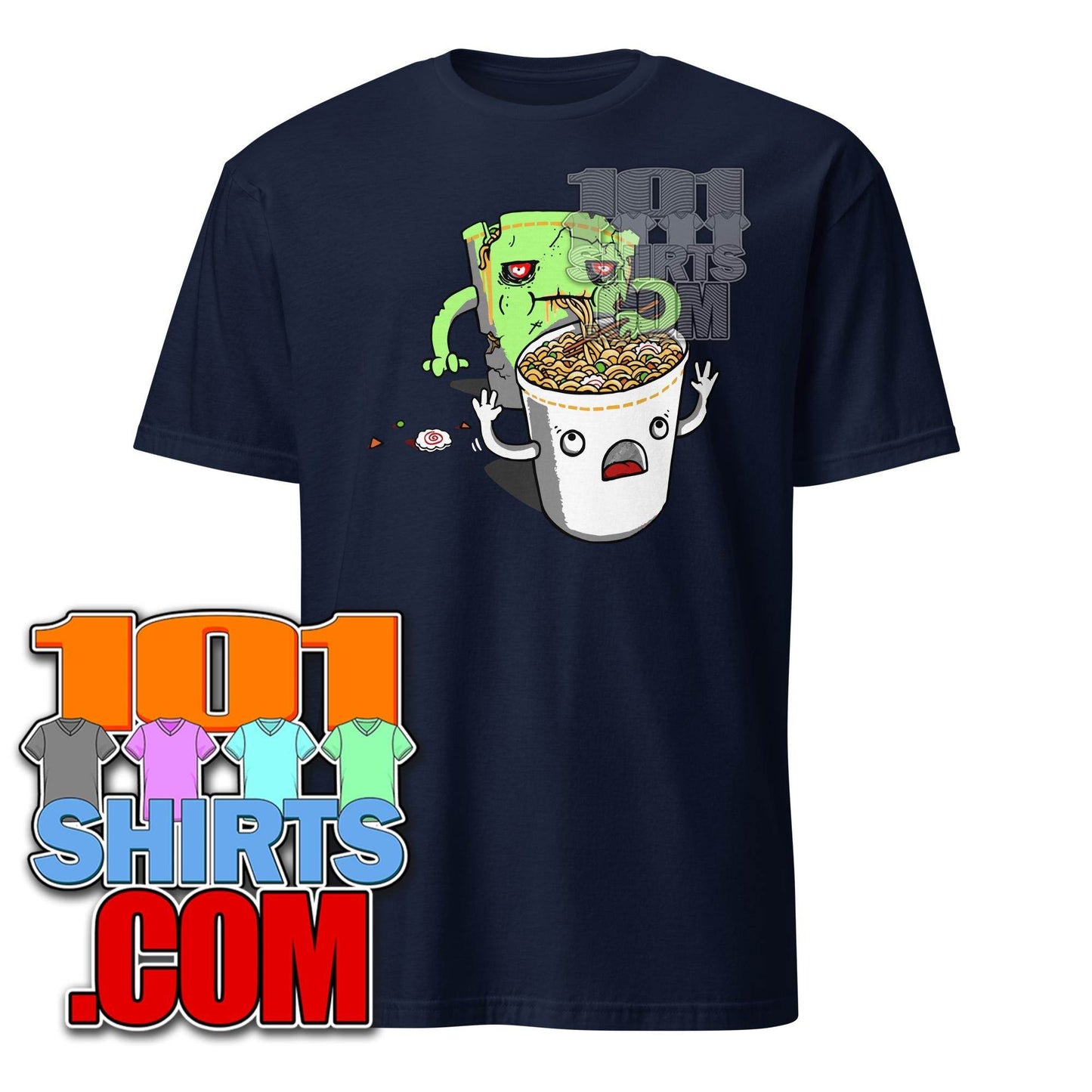 Zombie Food Noodles Ramen Spooky Halloween Funny T-Shirt - 101SHIRTS