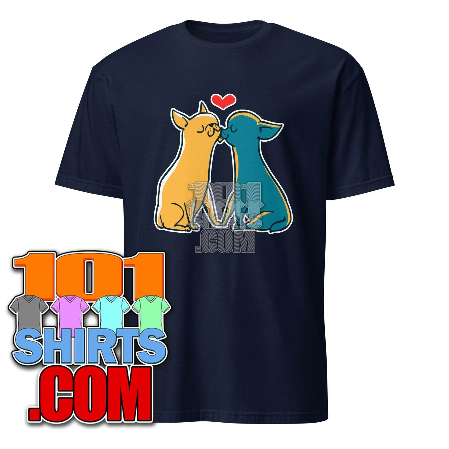 Chihuahua Kisses - Cute Dog Love T-Shirt - 101SHIRTS