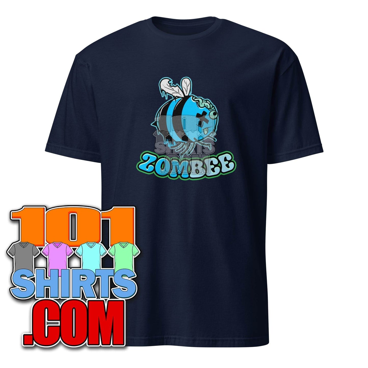 Zombee Zom-Bee Adorably Creepy Zombie Bee Cartoon Halloween T-Shirt - 101SHIRTS