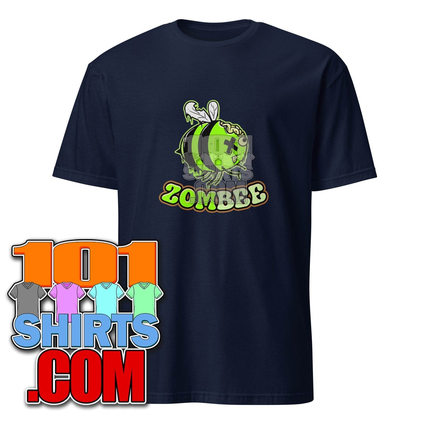 Zombee Zom-Bee Adorably Creepy Zombie Bee Cartoon Halloween T-Shirt - 101SHIRTS