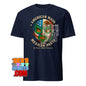 American Made with Mexican Parts Lucha Libre Mask T-Shirt - Patriotic USA Mexico Wrestling Tee - 101SHIRTS