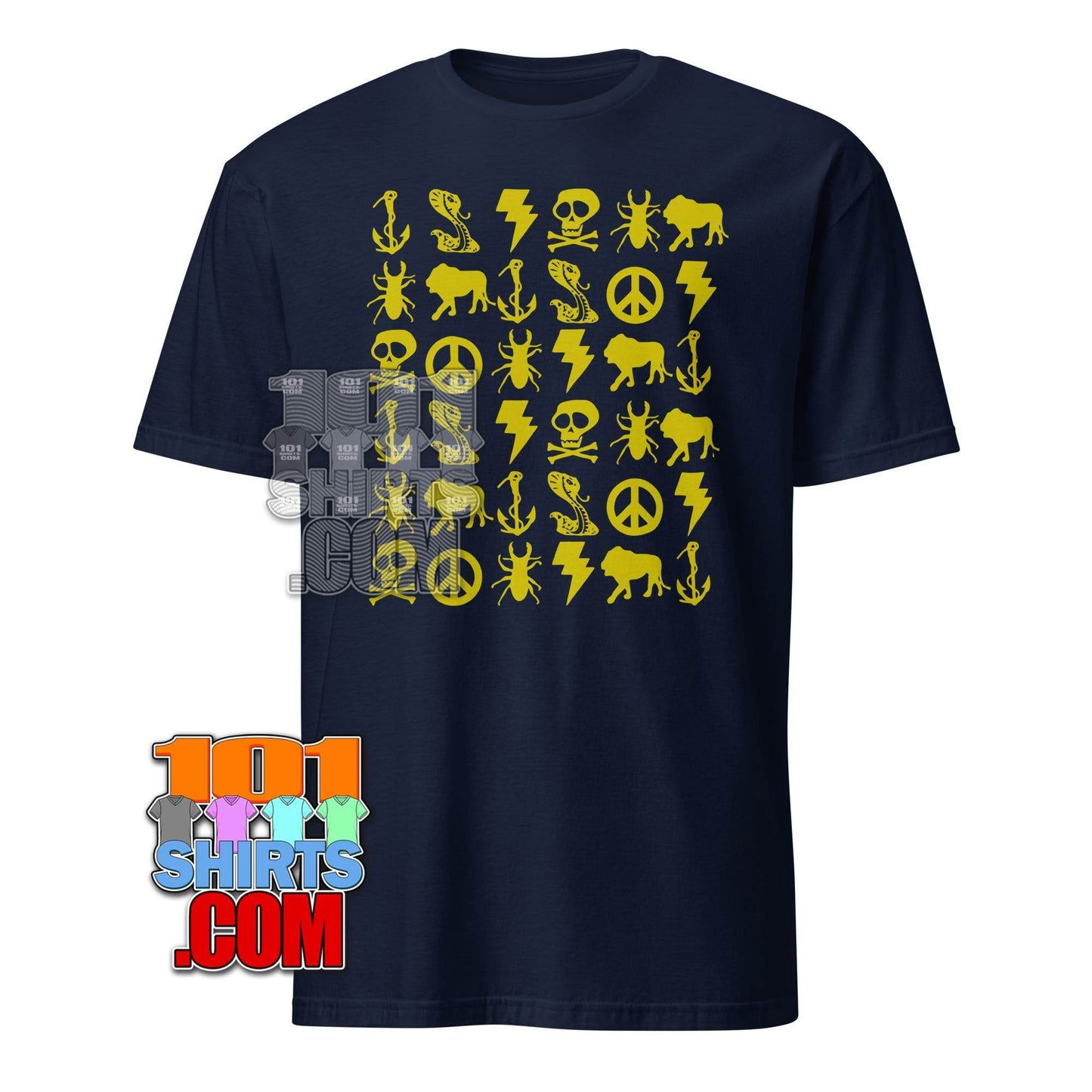 Breaking Bad TV Show Tee Jesse Pinkmann Aaron Paul Yellow Icons T-Shirt - 101SHIRTS