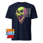Neon Melty Skull T-Shirt Slime Green Pink Horror Graphic Tee
