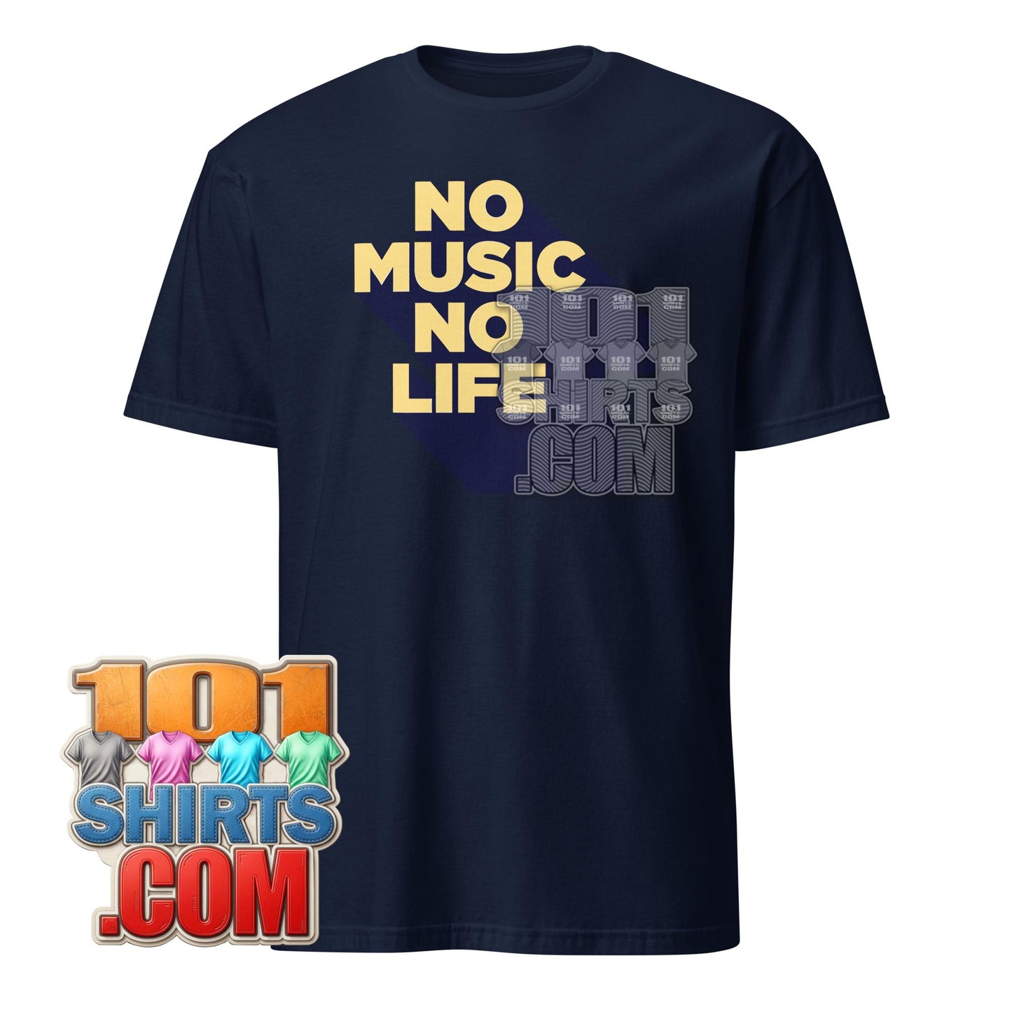 No Music No Life T-Shirt Retro Vintage Music Lover Graphic Tee