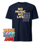 No Music No Life T-Shirt Retro Vintage Music Lover Graphic Tee