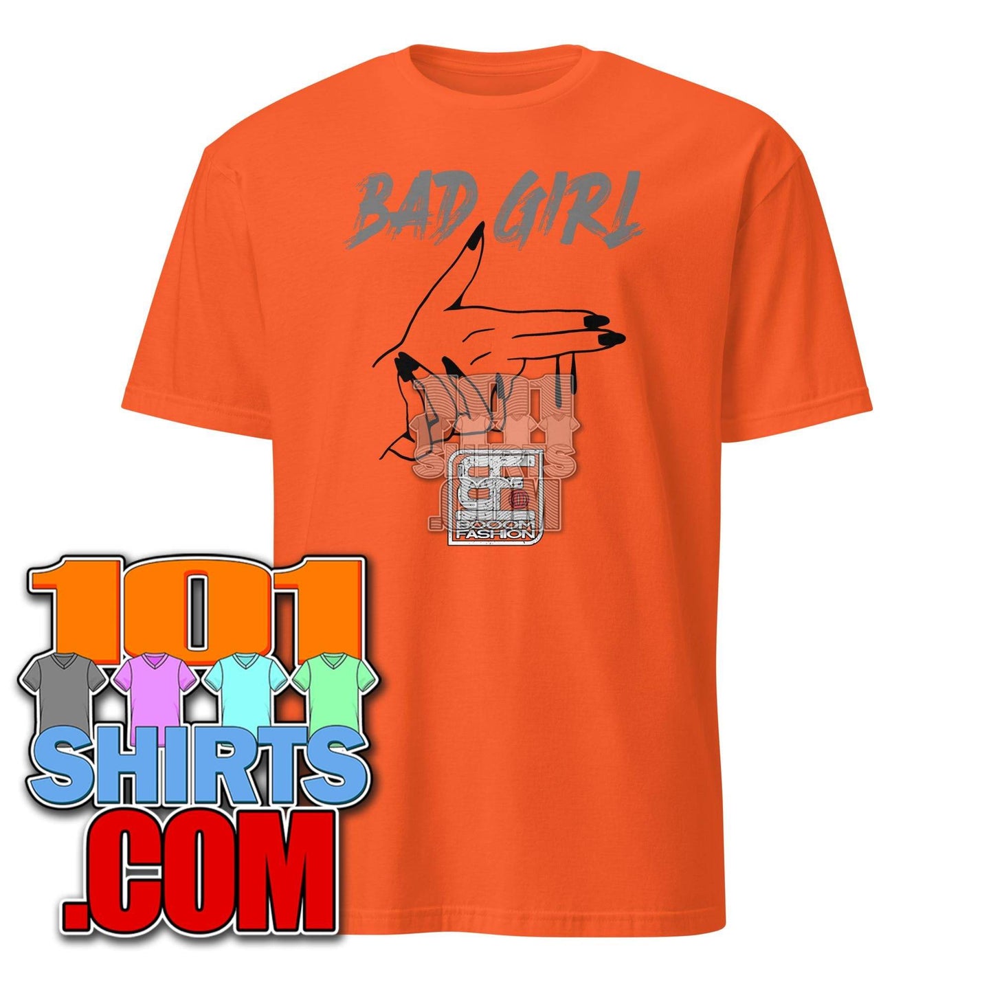 Bad Girl Hand Pistol Two Fingers Art Design Booomfashion Unisex T-Shirt - 101SHIRTS