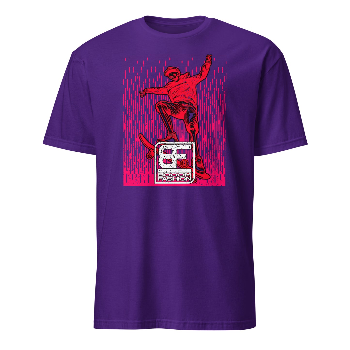 Skatebord Skater Sport Skeleton Skull Vintage Art Design Booomfashion Unisex T-Shirt