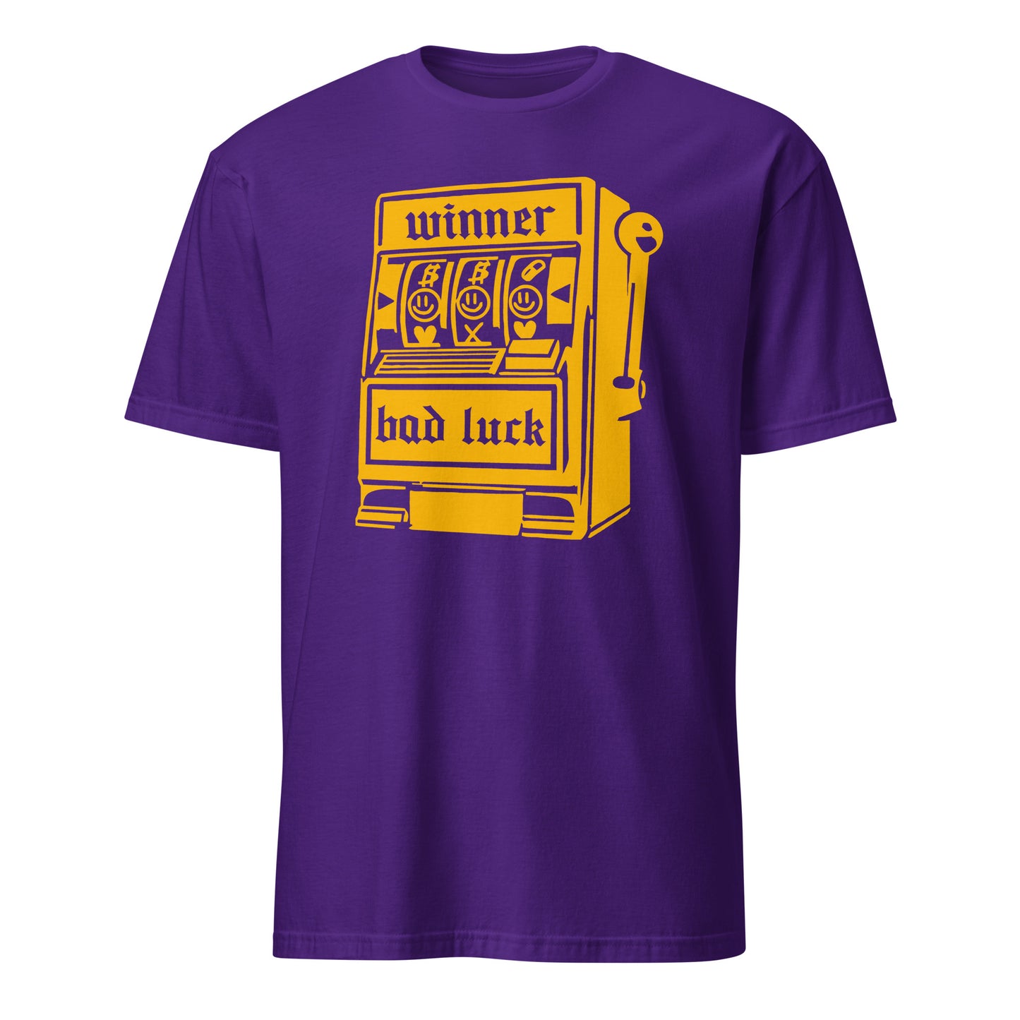 Lucky Slot Machine Winner Bad Luck Numbers Jackpot Casino Night Roulette Las Vegas Vintage T-Shirt