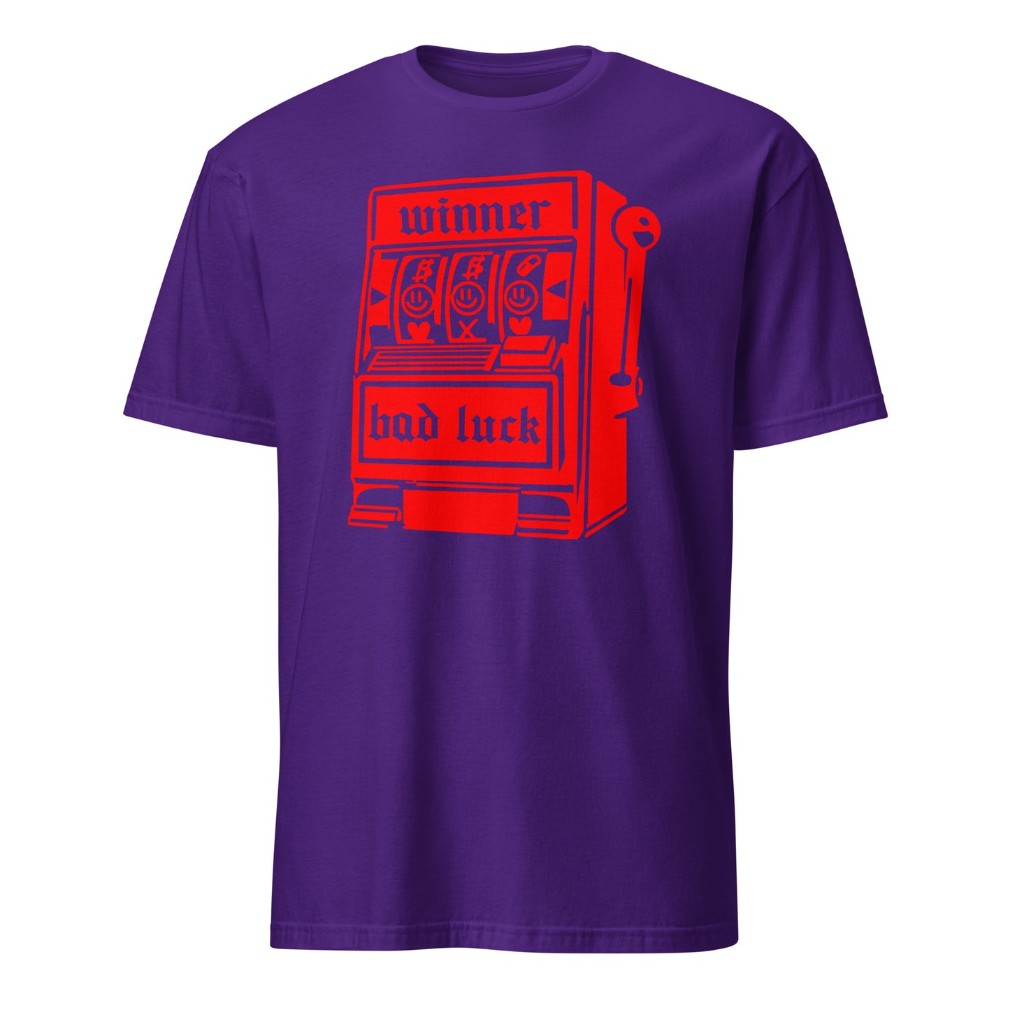 Lucky Slot Machine Winner Bad Luck Numbers Jackpot Casino Night Roulette Las Vegas Vintage T-Shirt