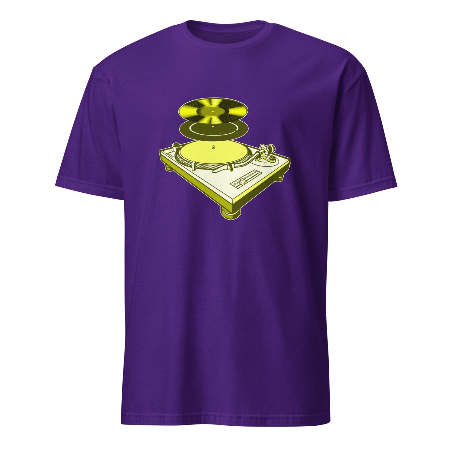 Turntable Dj Music Vinyl LP Design Print Art T-Shirt - 101 Shirt com