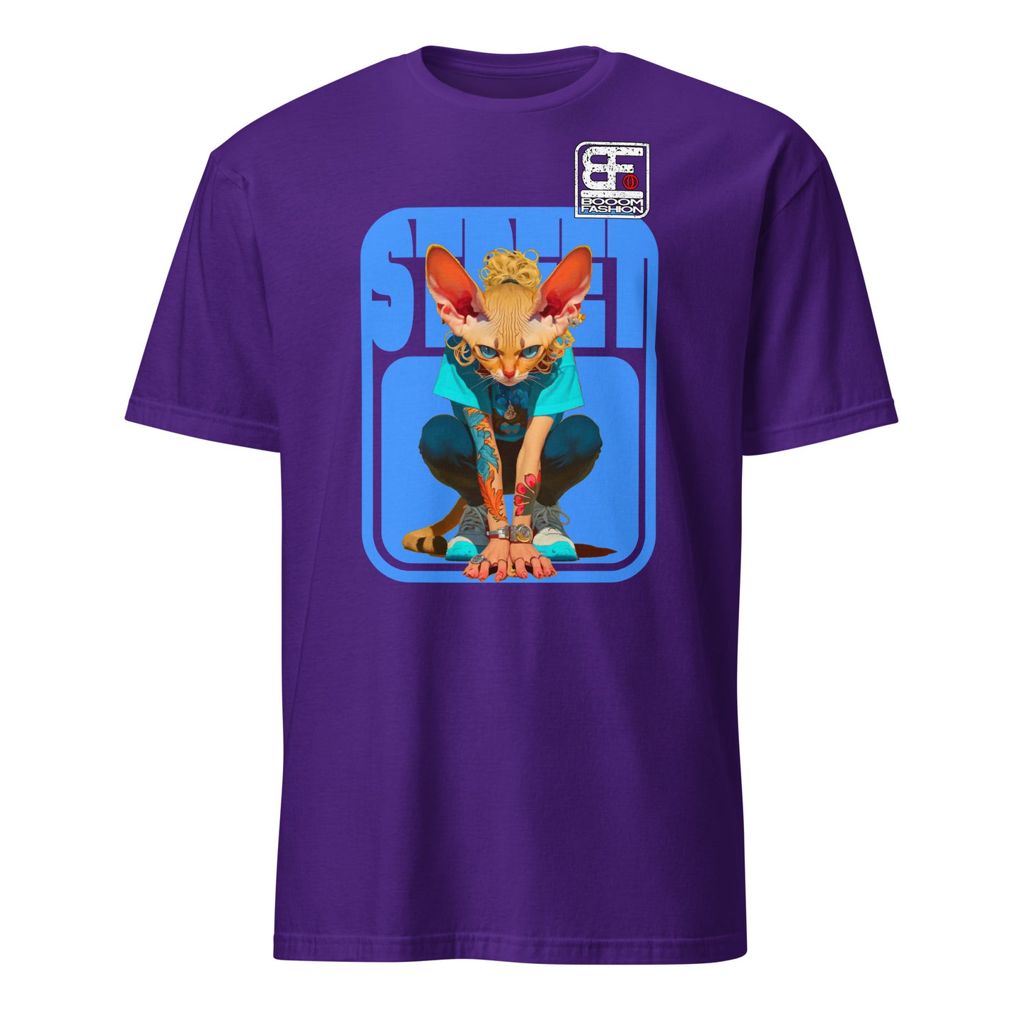 Cat Person Hybrid Streetweare Cat Human Body Art Design Booomfashion Unisex T-Shirt