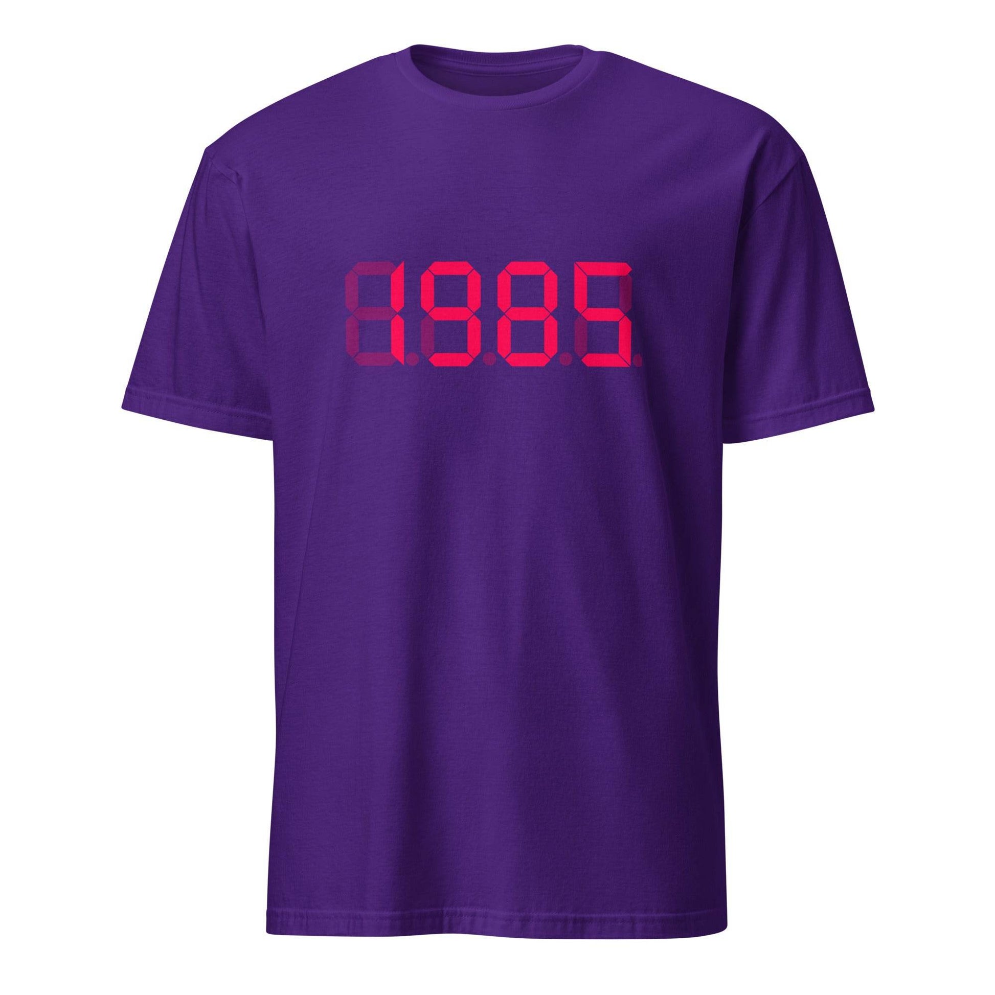 1985 Year inspired by Back To The Future Movie Desk Time Clock Time Machine in Dolorean T-shirt - 101SHIRTS