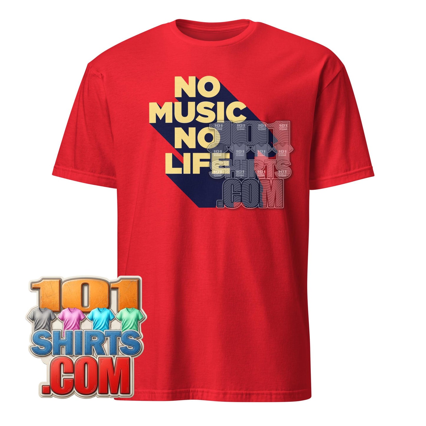 No Music No Life T-Shirt Retro Vintage Music Lover Graphic Tee