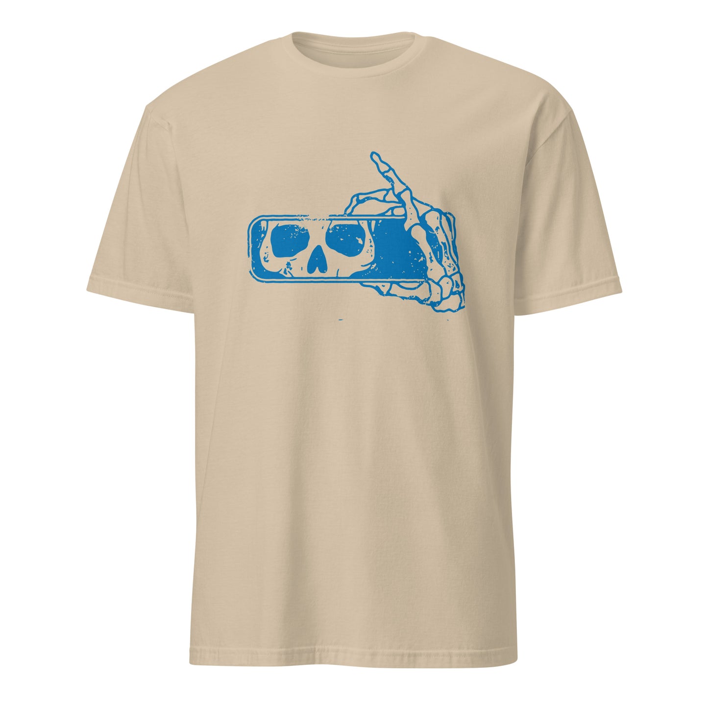 Don't Look Back Skull Rear View Mirror Art Vintage Tee Shirt T-Shirt
