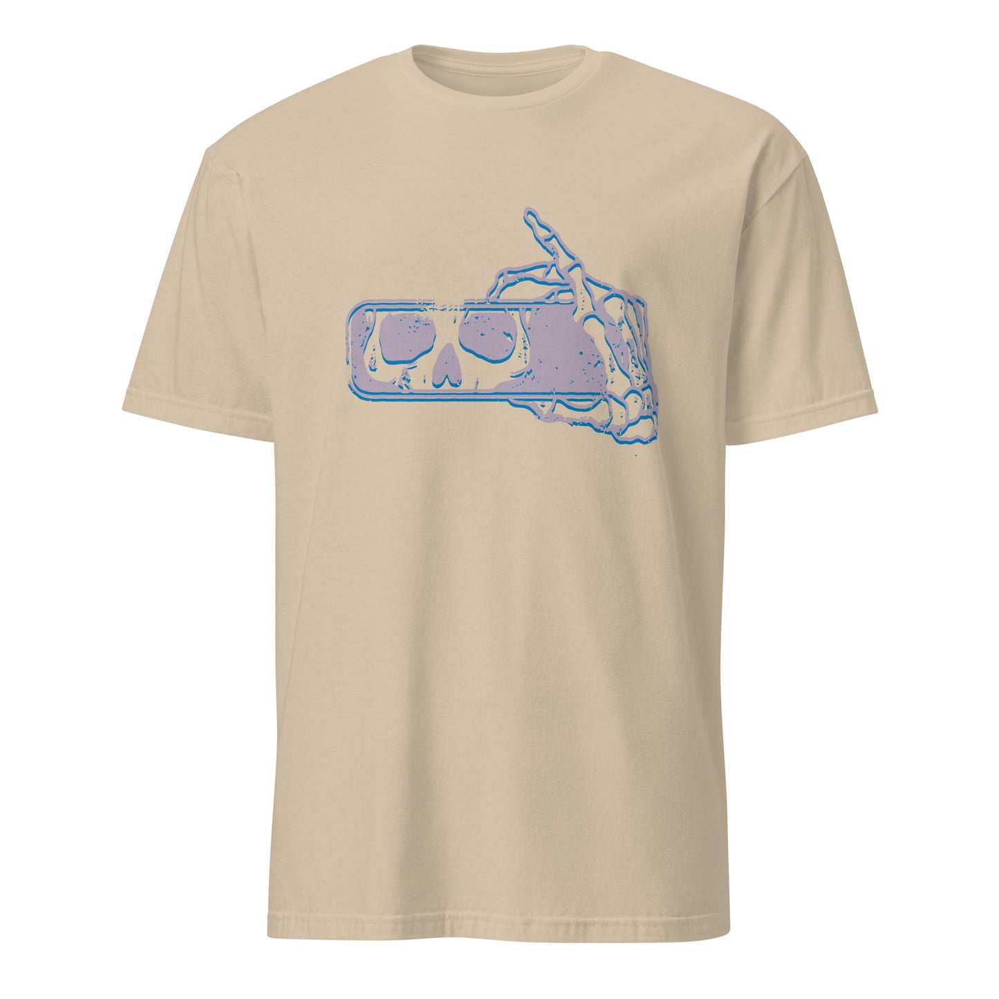 Don't Look Back Skull Rear View Mirror Art Vintage Tee Shirt T-Shirt